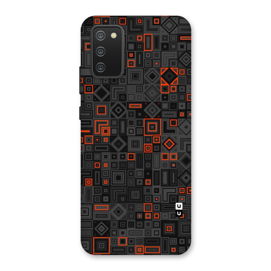 Orange Shapes Abstract Back Case for Galaxy M02s