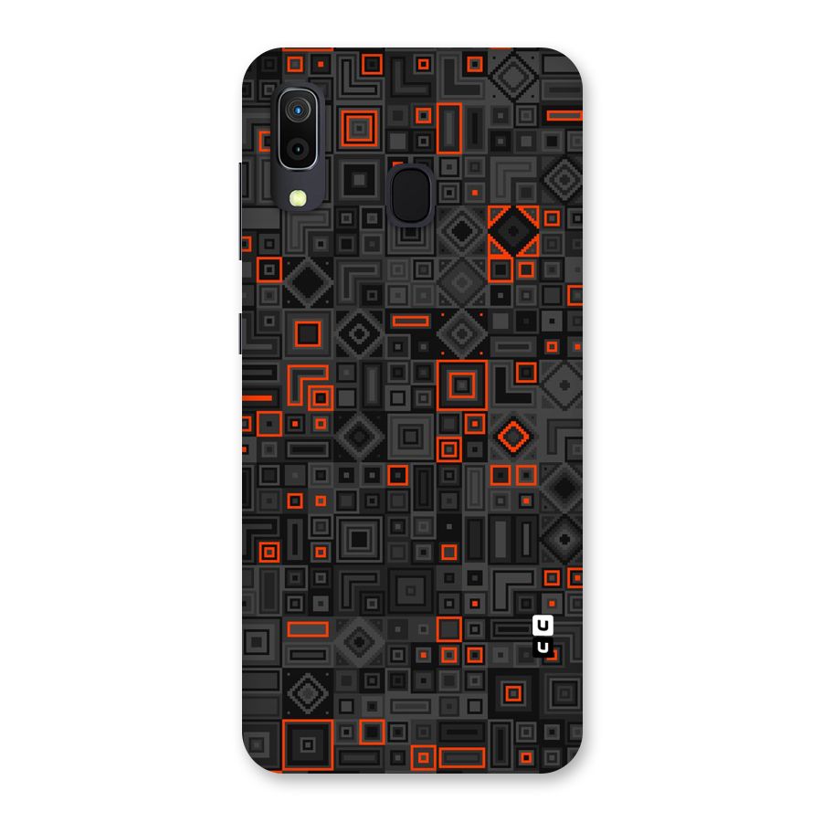 Orange Shapes Abstract Back Case for Galaxy M10s