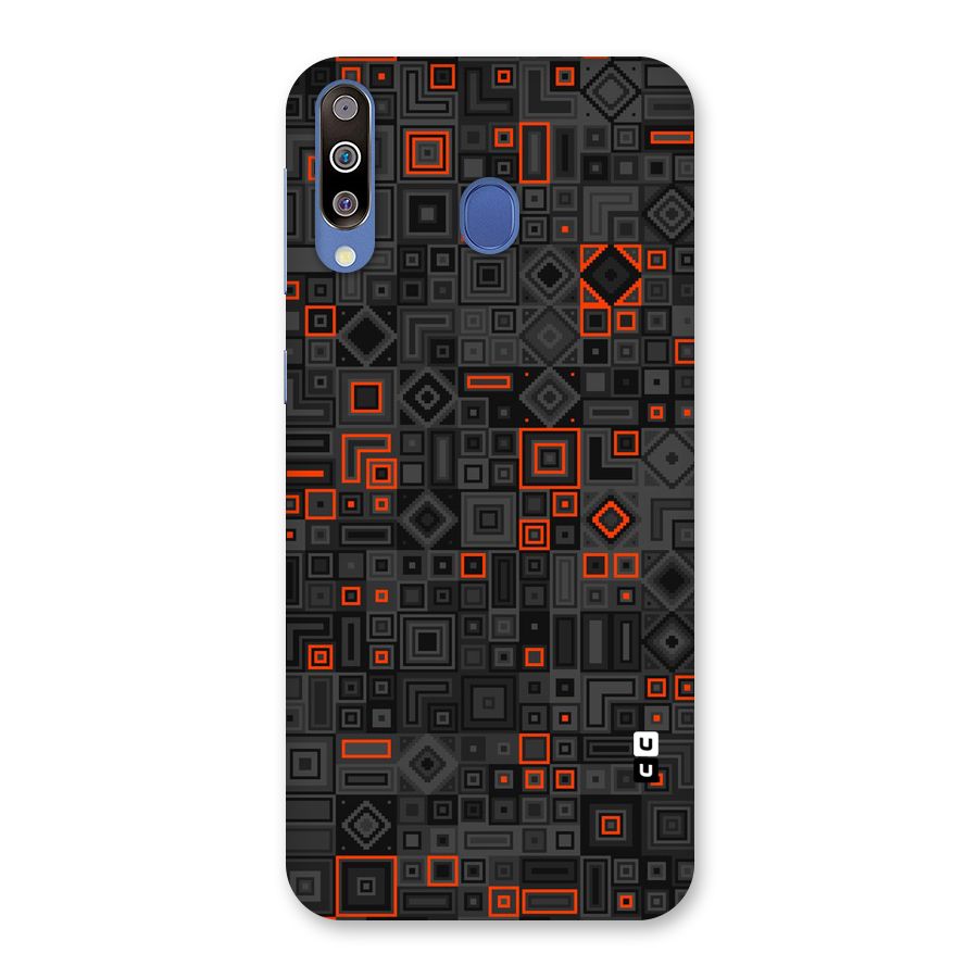 Orange Shapes Abstract Back Case for Galaxy M30