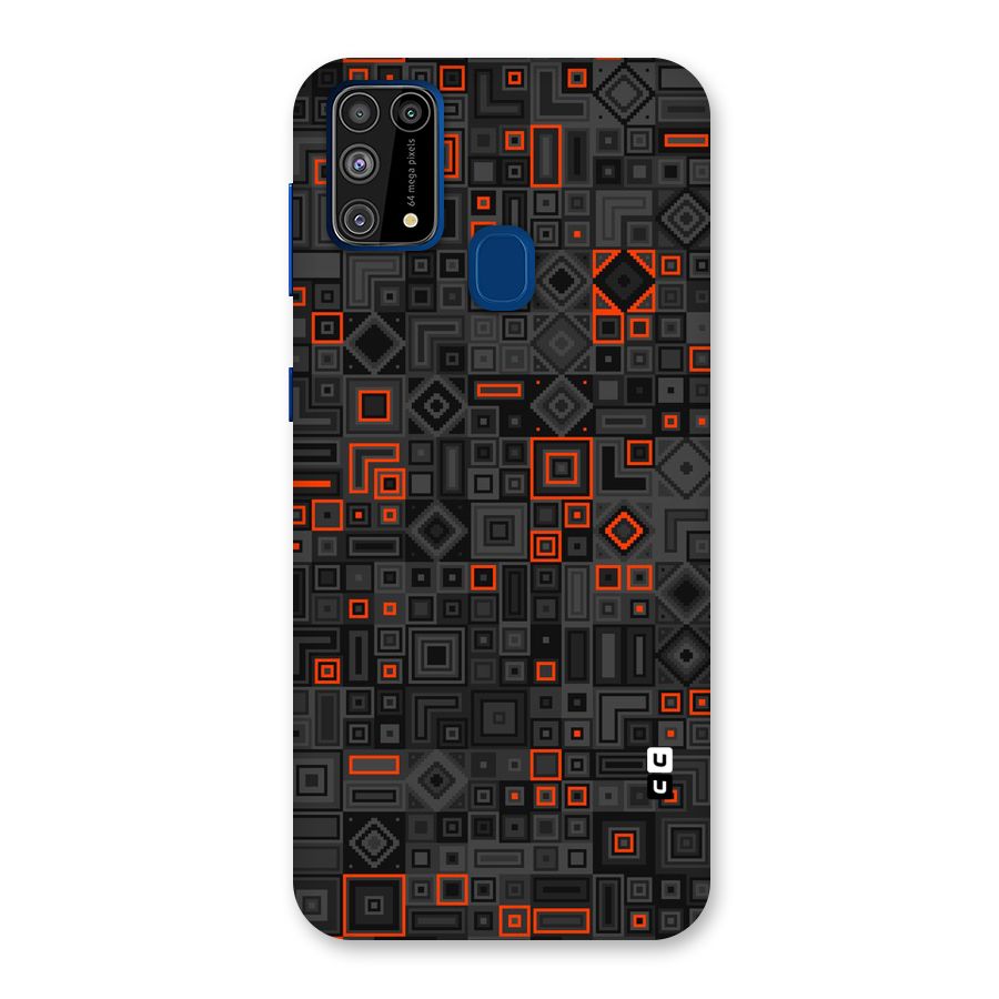 Orange Shapes Abstract Back Case for Galaxy M31