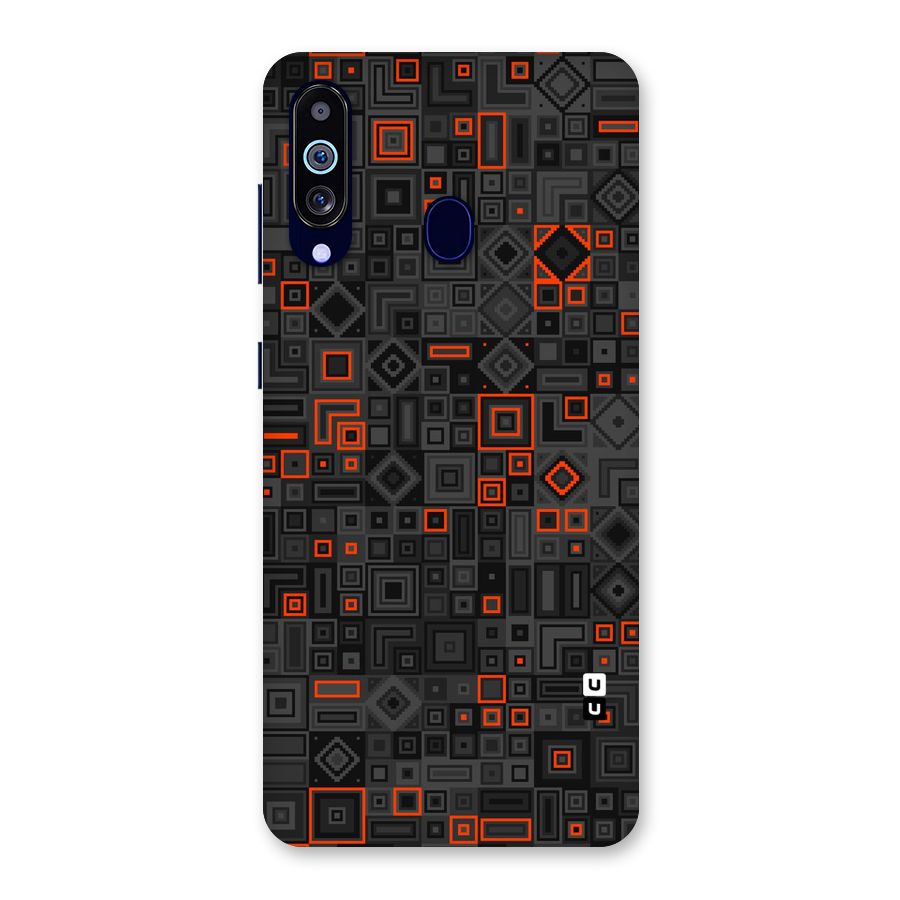 Orange Shapes Abstract Back Case for Galaxy M40