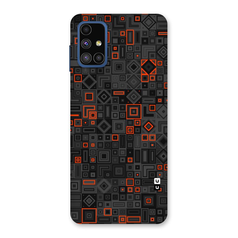 Orange Shapes Abstract Back Case for Galaxy M51