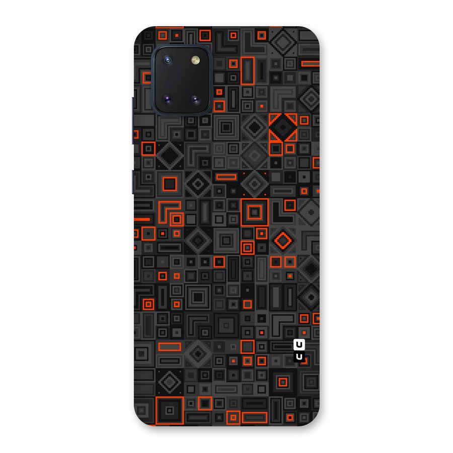 Orange Shapes Abstract Back Case for Galaxy Note 10 Lite