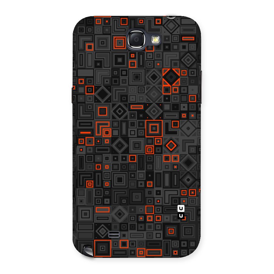 Orange Shapes Abstract Back Case for Galaxy Note 2