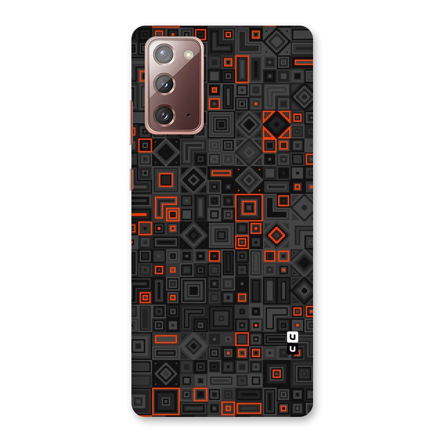 Orange Shapes Abstract Back Case for Galaxy Note 20