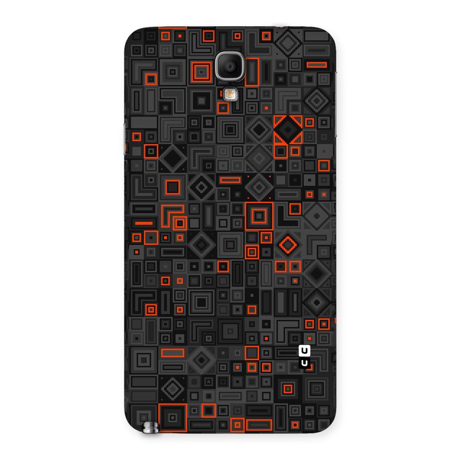 Orange Shapes Abstract Back Case for Galaxy Note 3 Neo