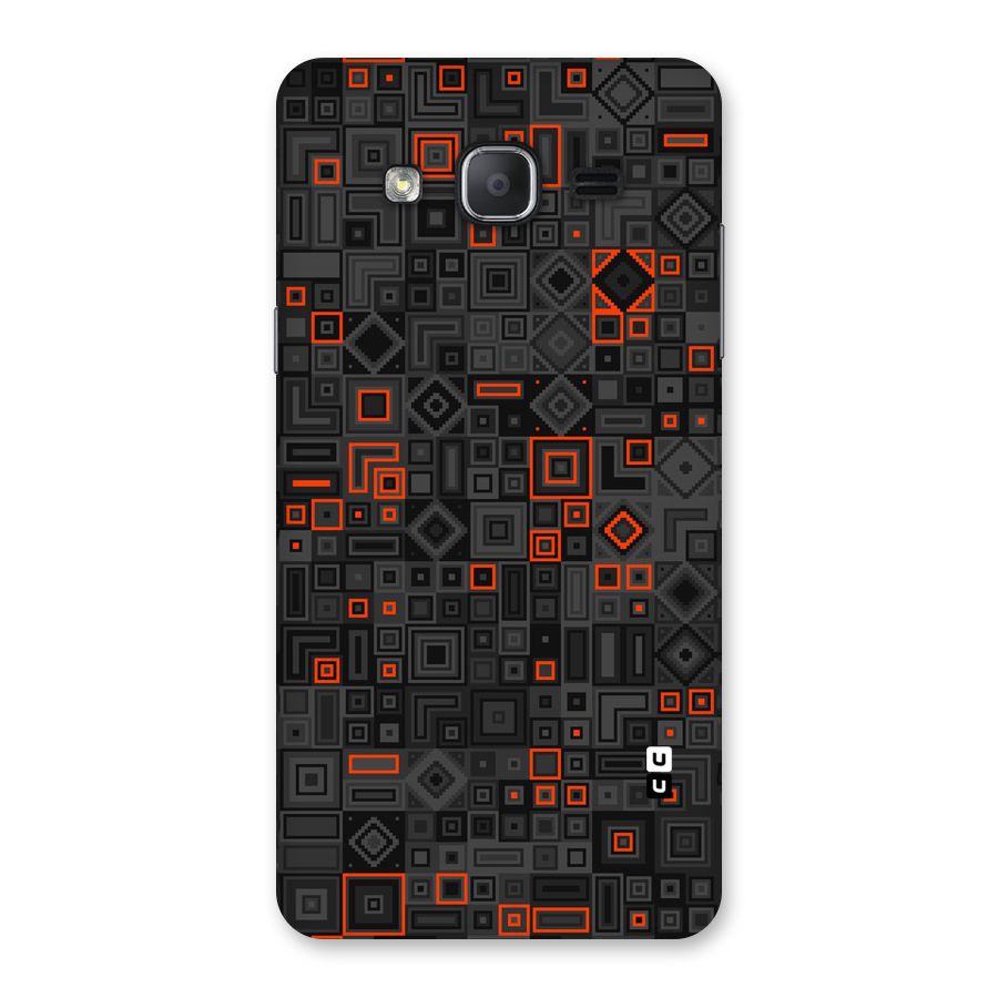Orange Shapes Abstract Back Case for Galaxy On7 2015