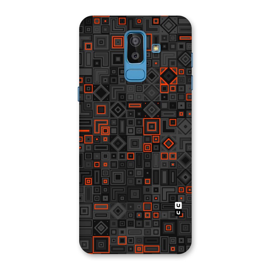 Orange Shapes Abstract Back Case for Galaxy On8 (2018)