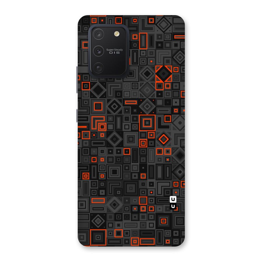 Orange Shapes Abstract Back Case for Galaxy S10 Lite