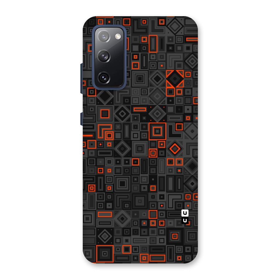 Orange Shapes Abstract Back Case for Galaxy S20 FE