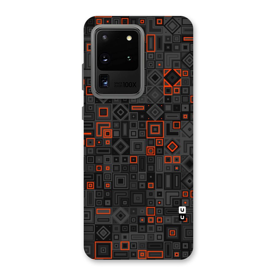 Orange Shapes Abstract Back Case for Galaxy S20 Ultra