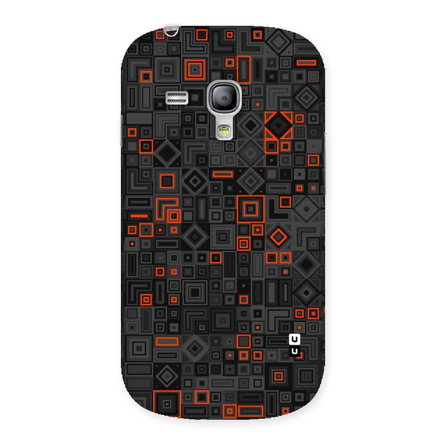 Orange Shapes Abstract Back Case for Galaxy S3 Mini