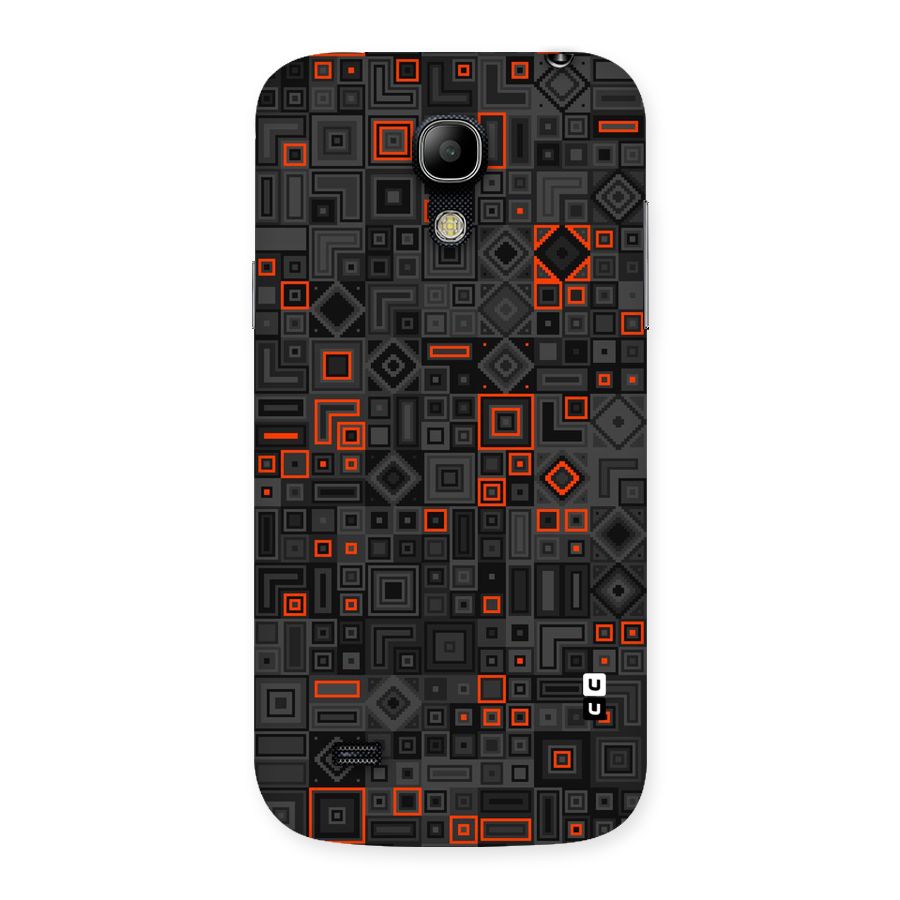 Orange Shapes Abstract Back Case for Galaxy S4 Mini