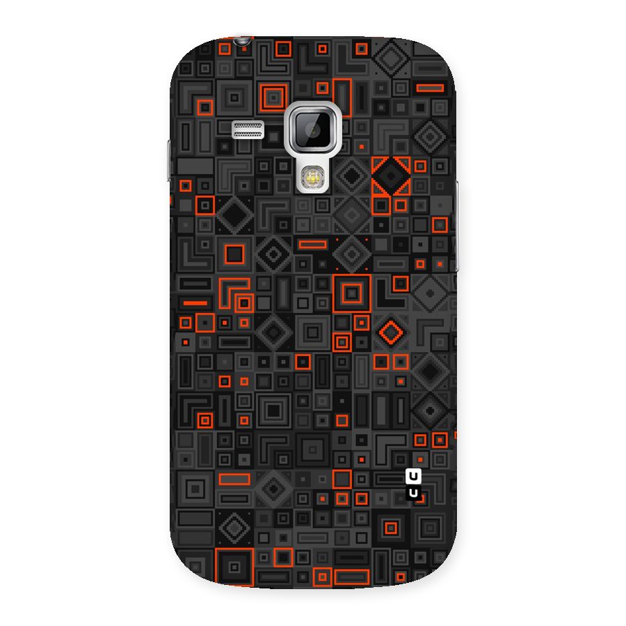 Orange Shapes Abstract Back Case for Galaxy S Duos