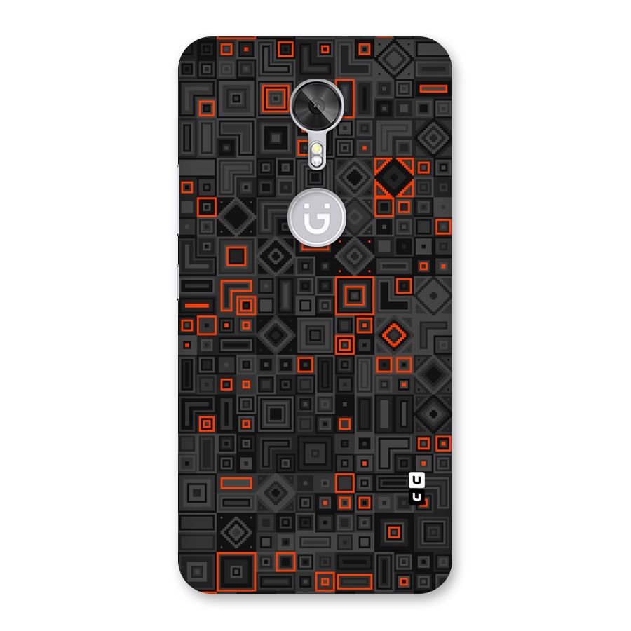 Orange Shapes Abstract Back Case for Gionee A1
