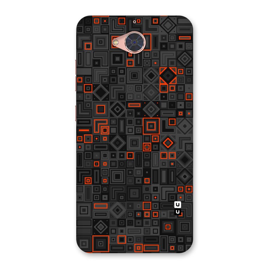 Orange Shapes Abstract Back Case for Gionee S6 Pro