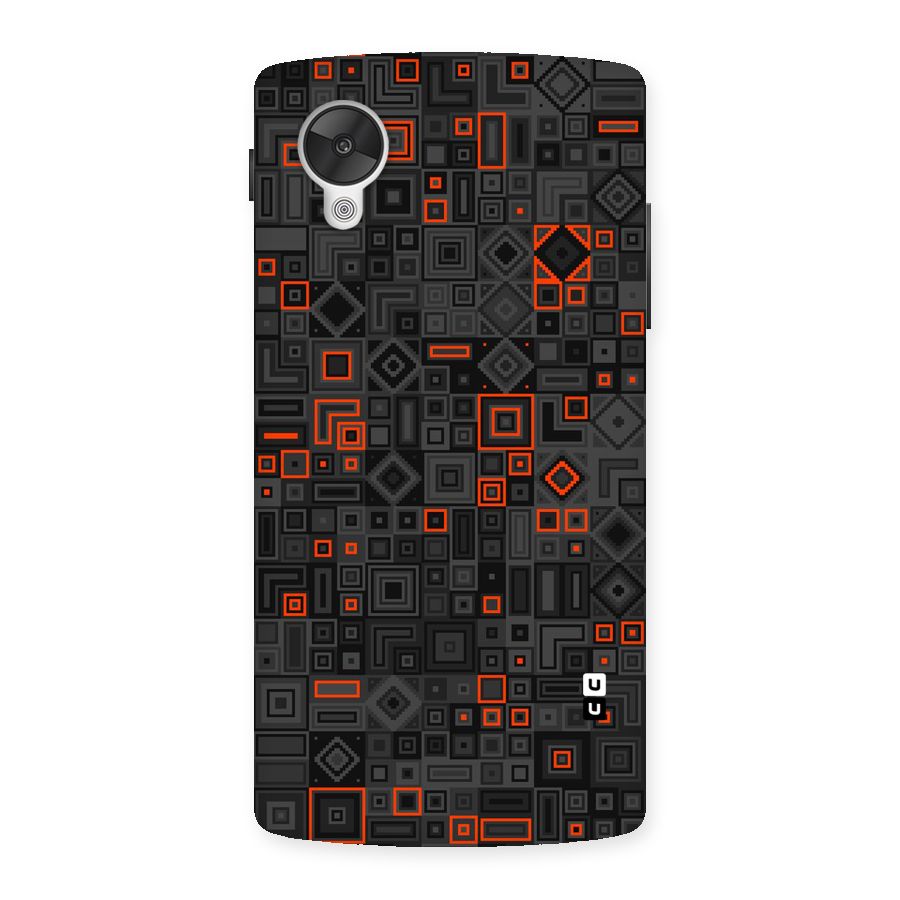 Orange Shapes Abstract Back Case for Google Nexsus 5