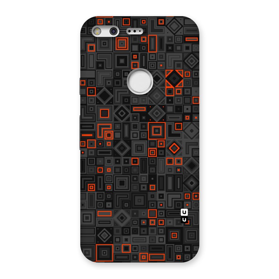Orange Shapes Abstract Back Case for Google Pixel