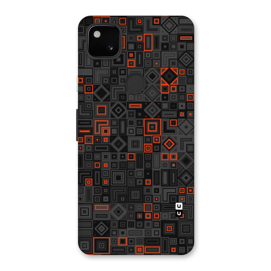 Orange Shapes Abstract Back Case for Google Pixel 4a