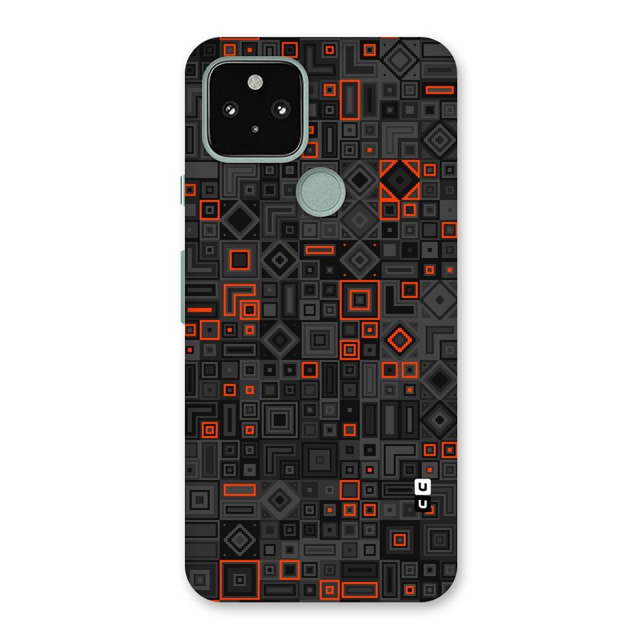Orange Shapes Abstract Back Case for Google Pixel 5