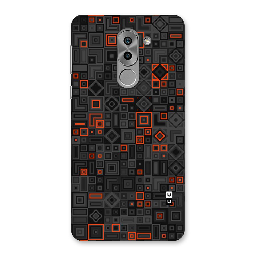 Orange Shapes Abstract Back Case for Honor 6X