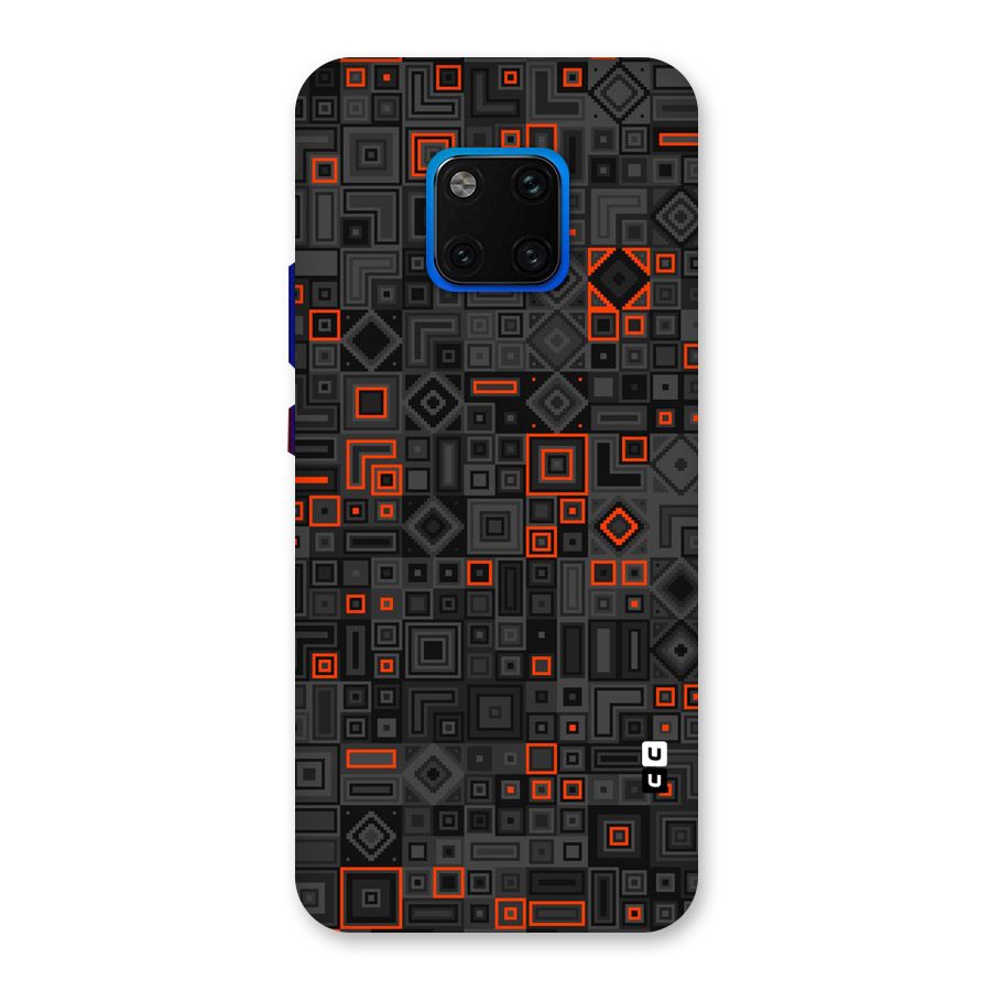 Orange Shapes Abstract Back Case for Huawei Mate 20 Pro
