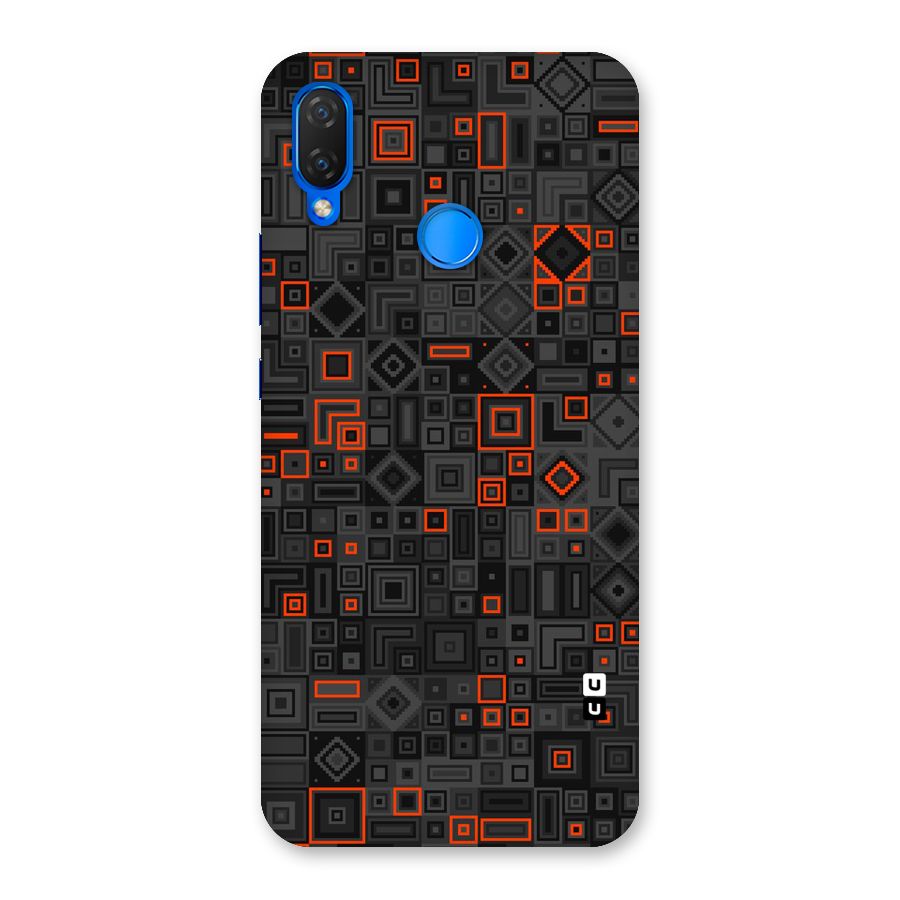 Orange Shapes Abstract Back Case for Huawei P Smart+