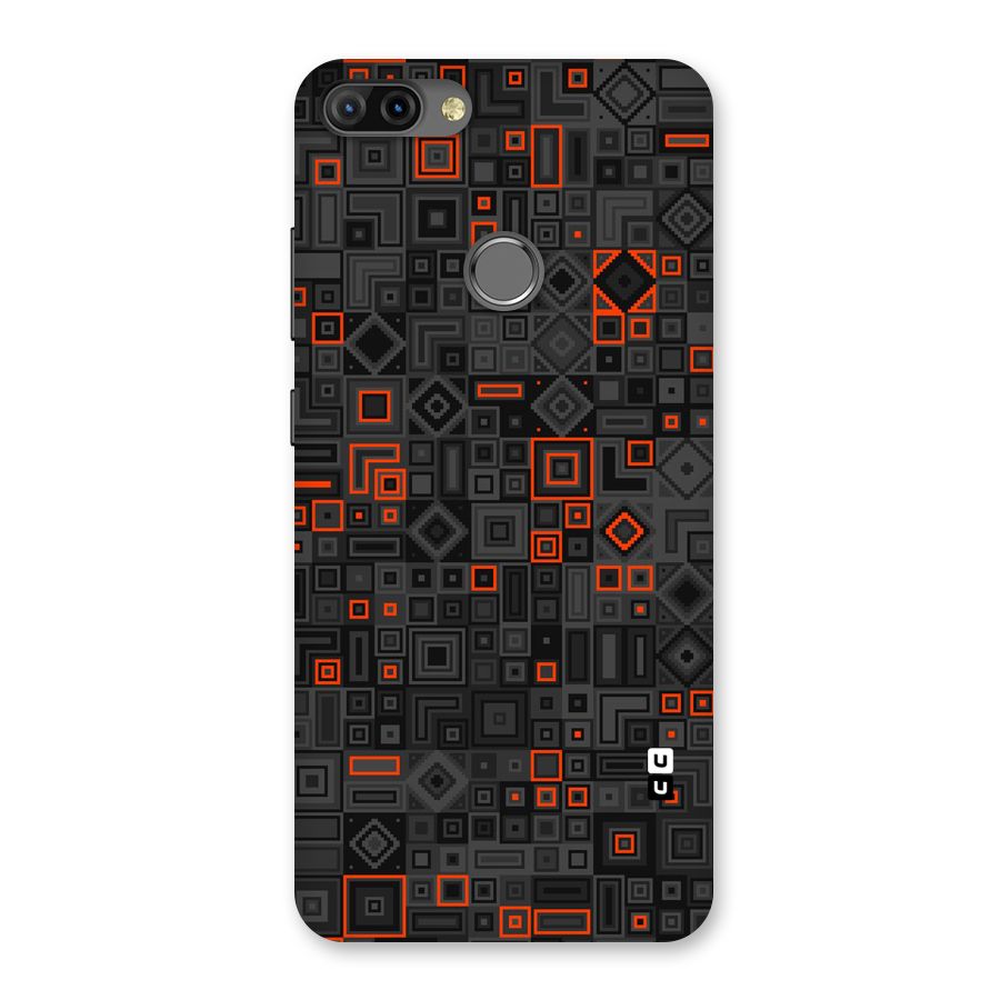 Orange Shapes Abstract Back Case for Infinix Hot 6 Pro