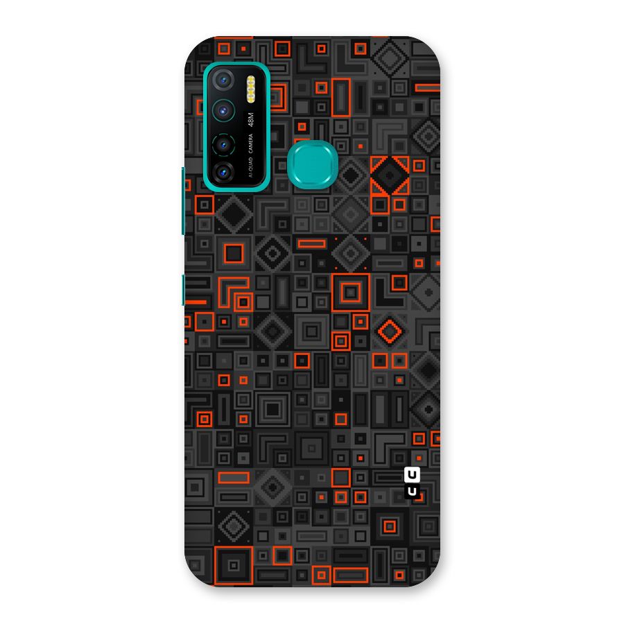 Orange Shapes Abstract Back Case for Infinix Hot 9 Pro