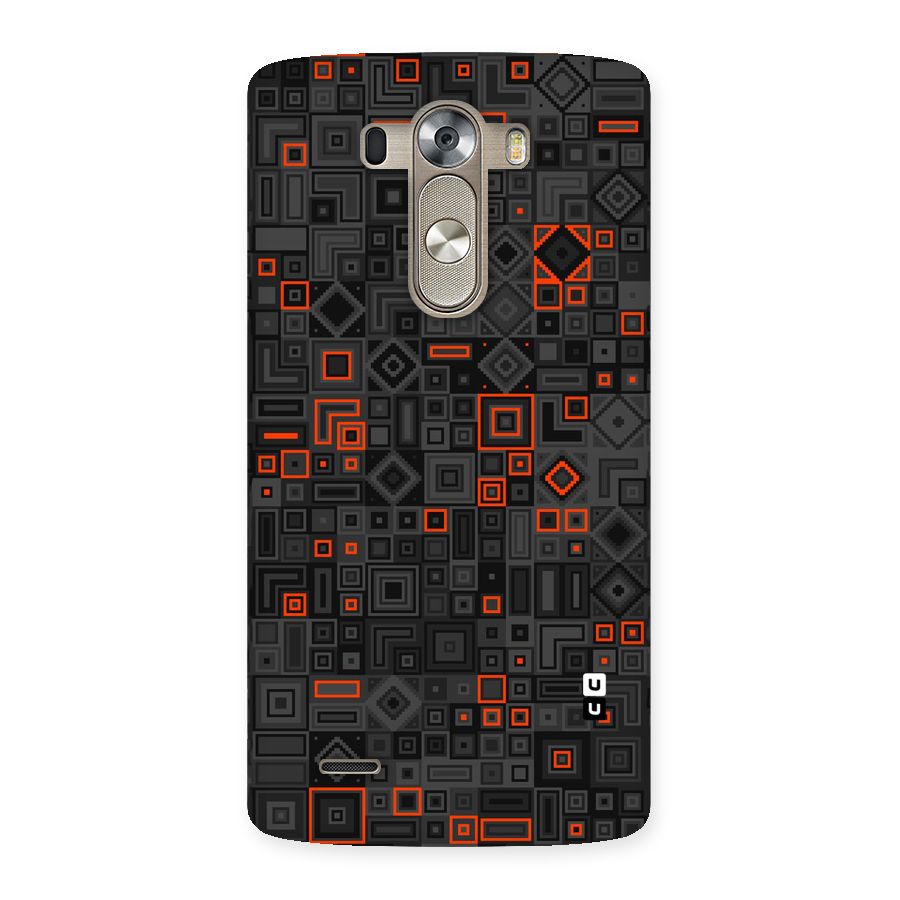 Orange Shapes Abstract Back Case for LG G3