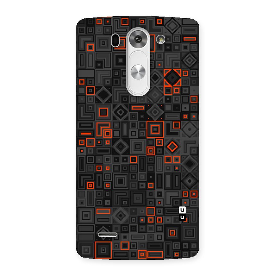 Orange Shapes Abstract Back Case for LG G3 Mini