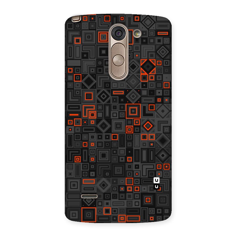 Orange Shapes Abstract Back Case for LG G3 Stylus
