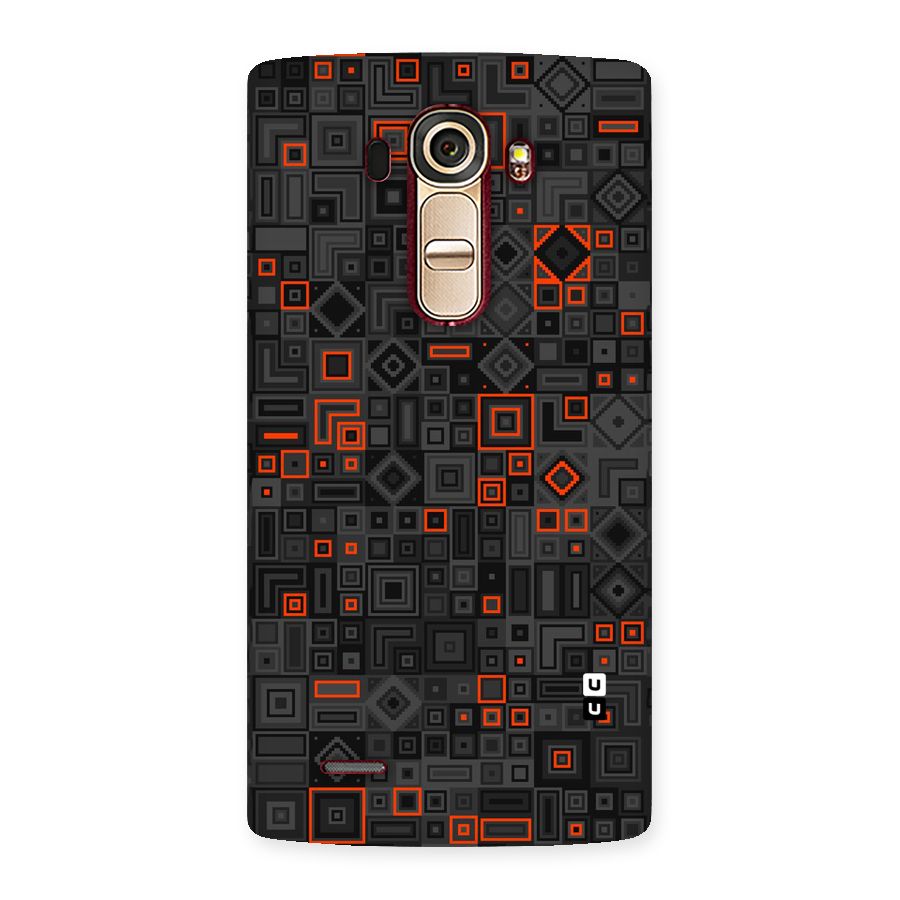 Orange Shapes Abstract Back Case for LG G4