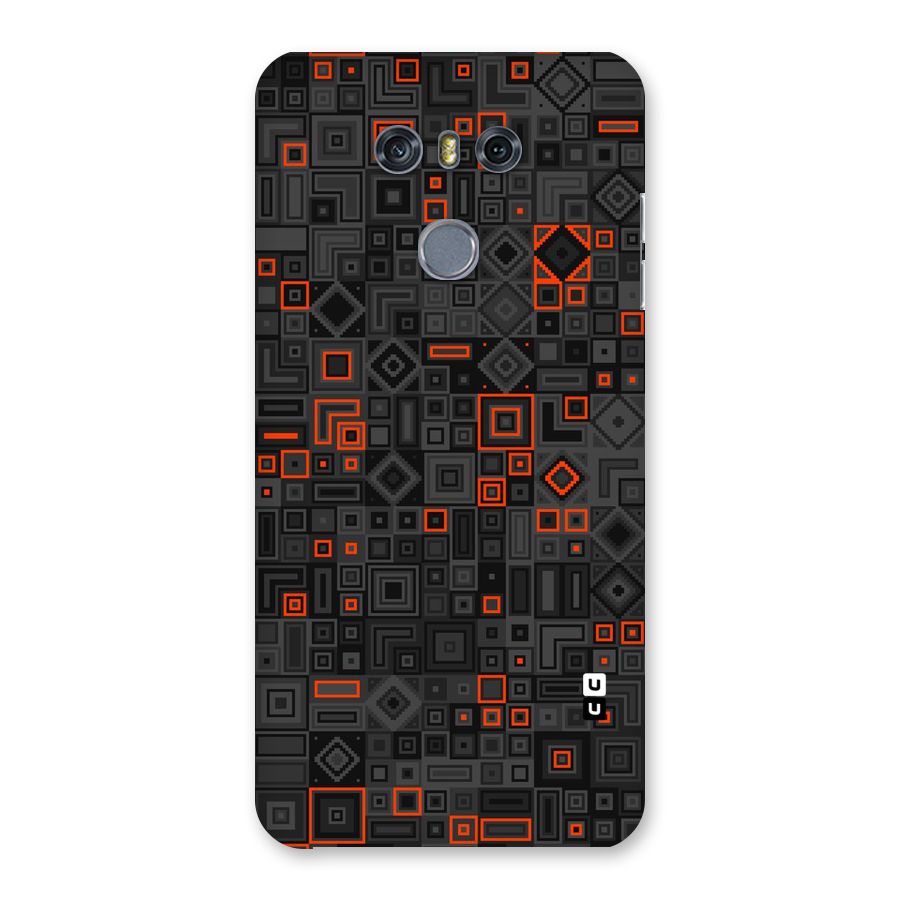 Orange Shapes Abstract Back Case for LG G6