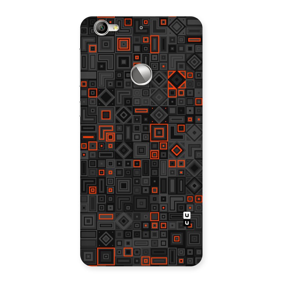 Orange Shapes Abstract Back Case for LeTV Le 1s