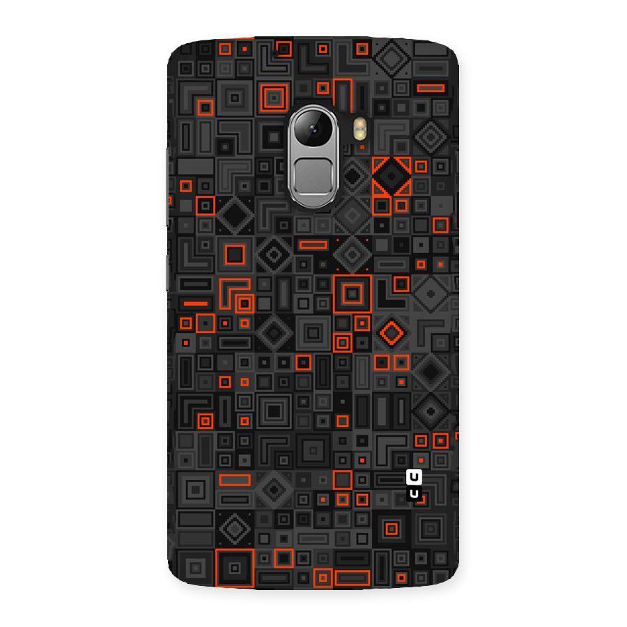 Orange Shapes Abstract Back Case for Lenovo K4 Note
