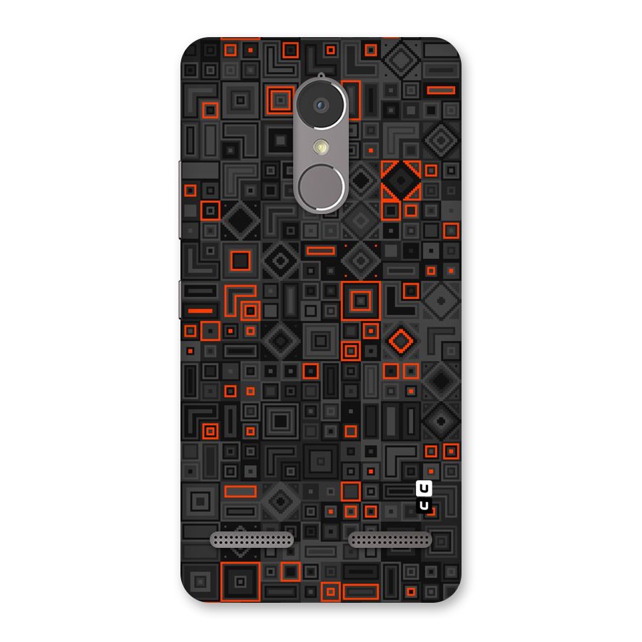 Orange Shapes Abstract Back Case for Lenovo K6