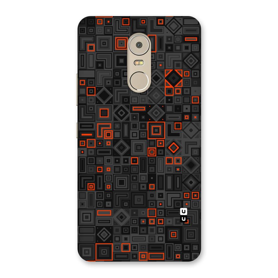 Orange Shapes Abstract Back Case for Lenovo K6 Note