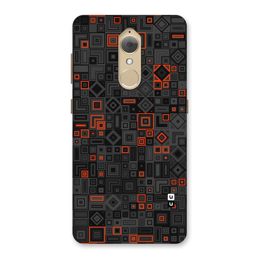 Orange Shapes Abstract Back Case for Lenovo K8
