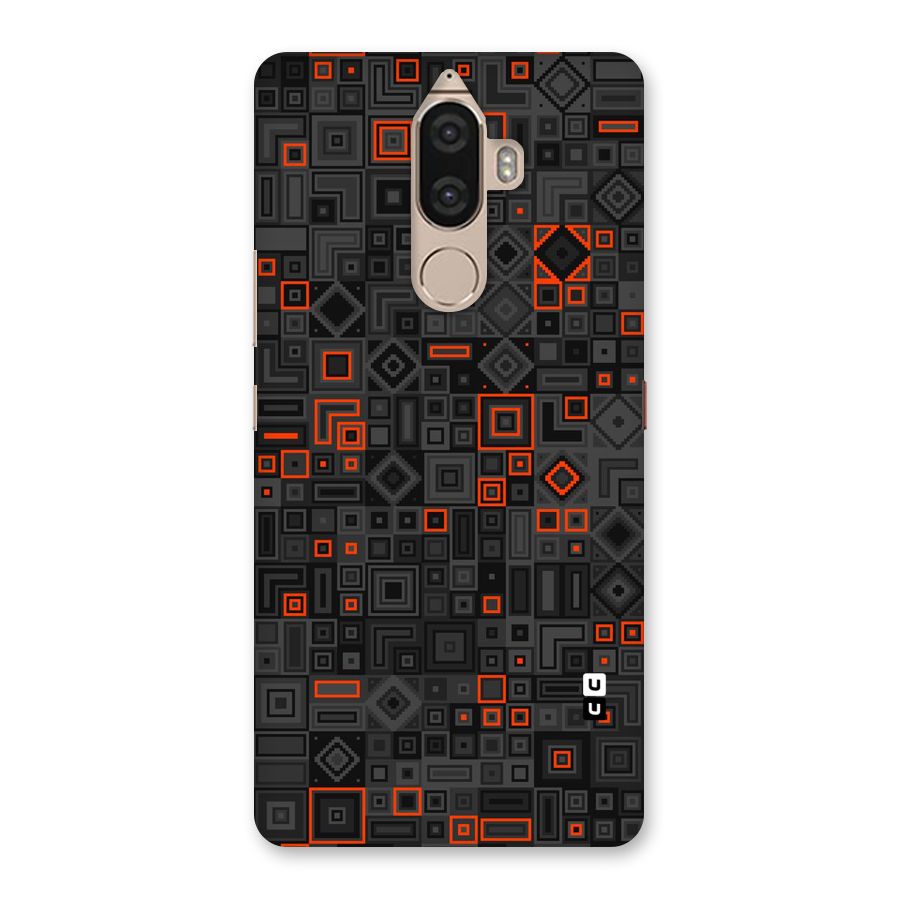 Orange Shapes Abstract Back Case for Lenovo K8 Note