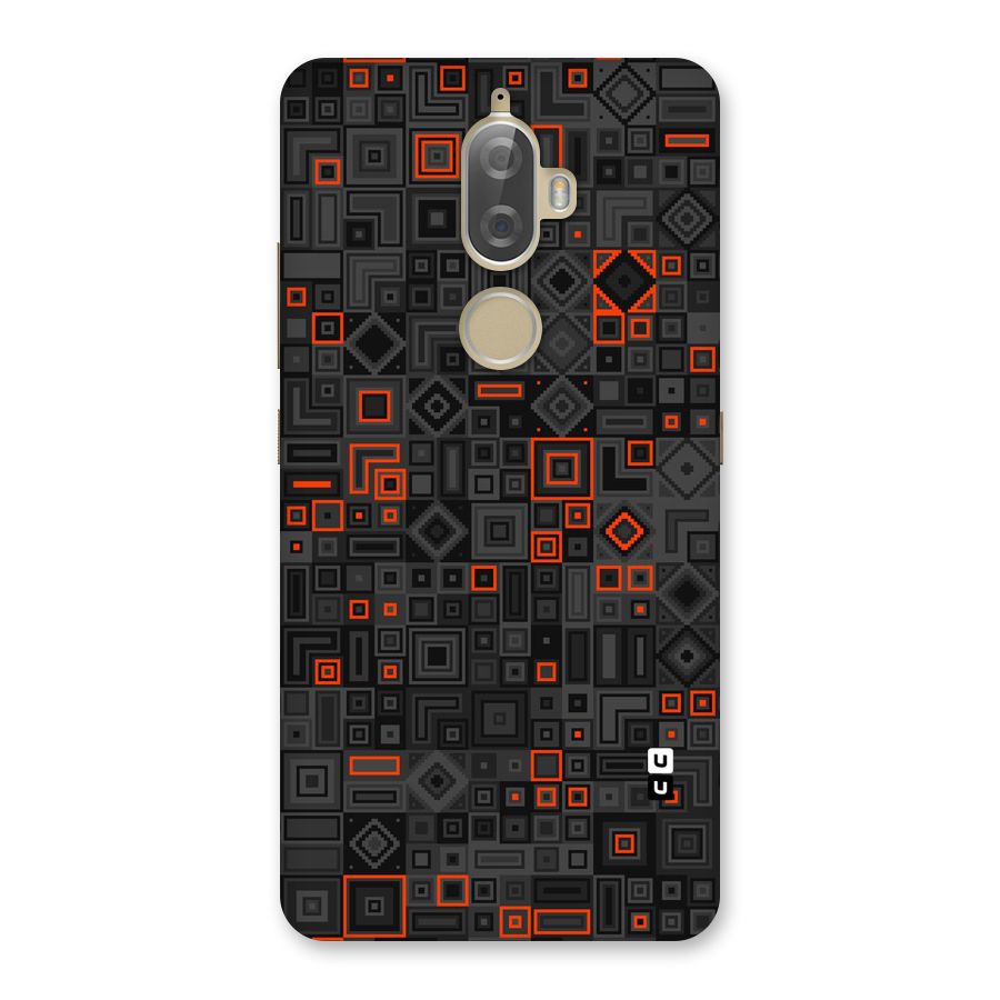 Orange Shapes Abstract Back Case for Lenovo K8 Plus
