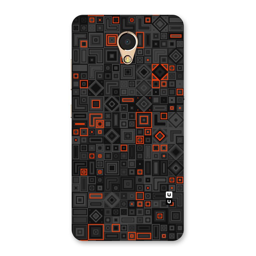 Orange Shapes Abstract Back Case for Lenovo P2