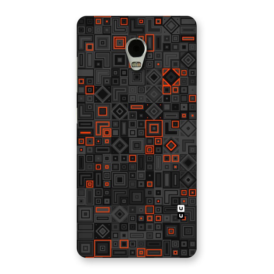 Orange Shapes Abstract Back Case for Lenovo Vibe P1