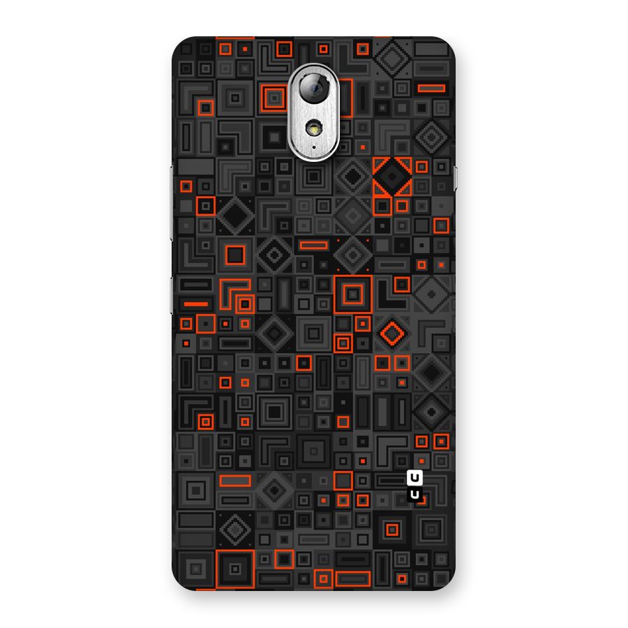 Orange Shapes Abstract Back Case for Lenovo Vibe P1M