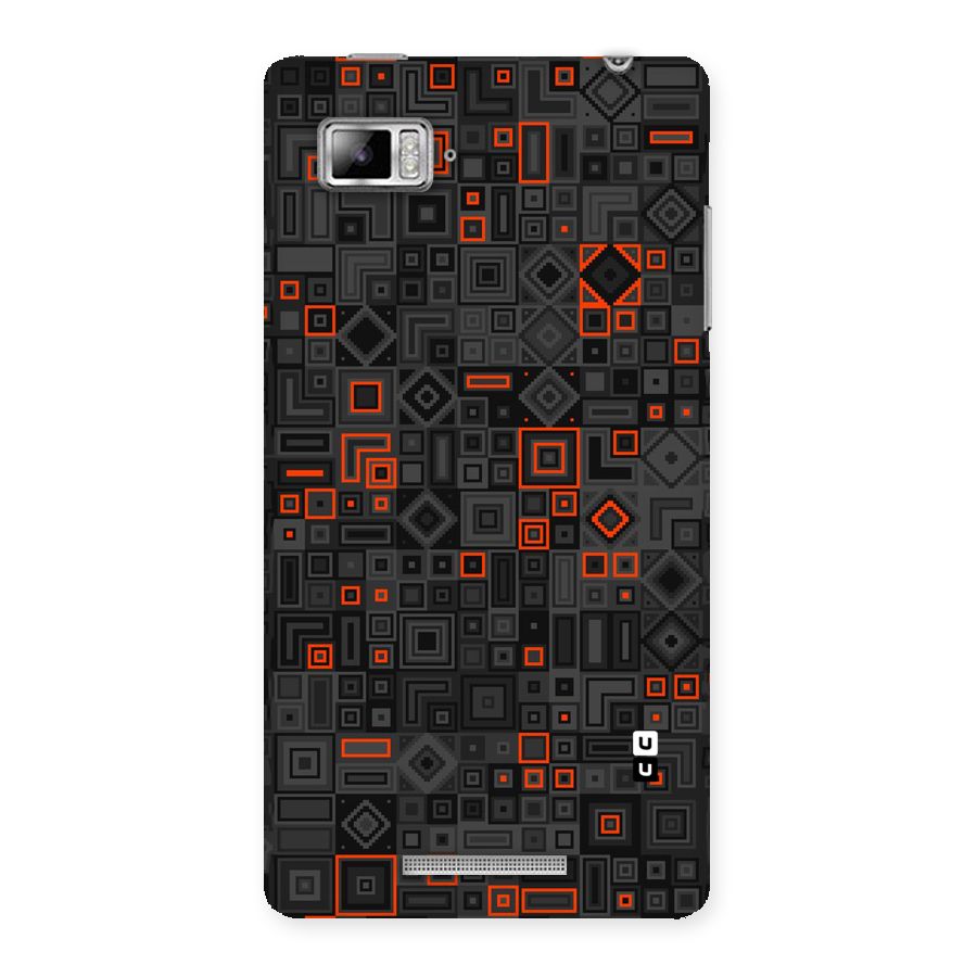 Orange Shapes Abstract Back Case for Lenovo Vibe Z K910