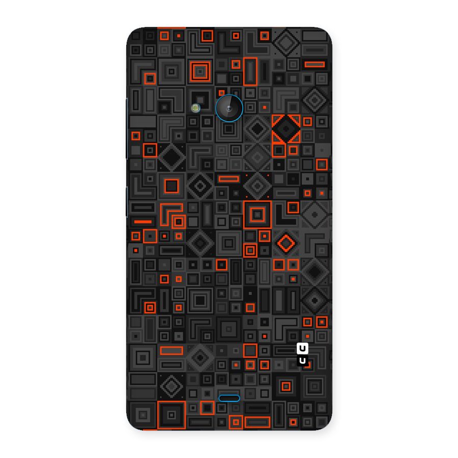Orange Shapes Abstract Back Case for Lumia 540
