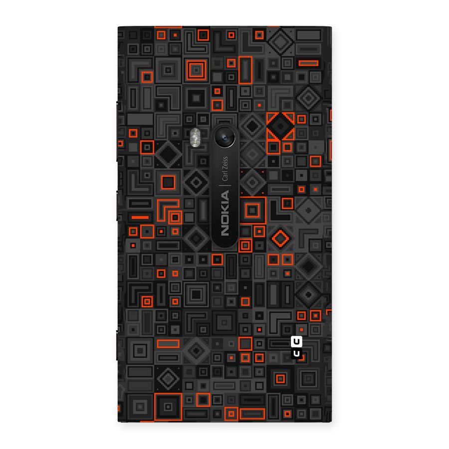Orange Shapes Abstract Back Case for Lumia 920