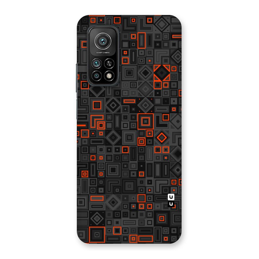 Orange Shapes Abstract Back Case for Mi 10T Pro 5G