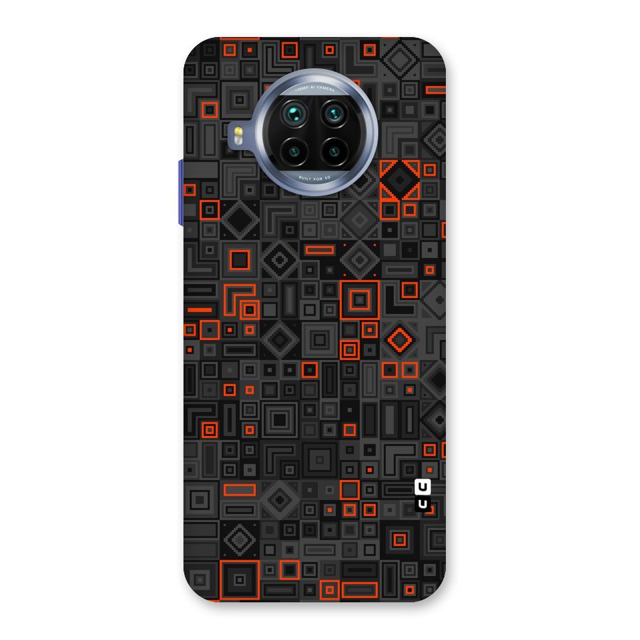 Orange Shapes Abstract Back Case for Mi 10i