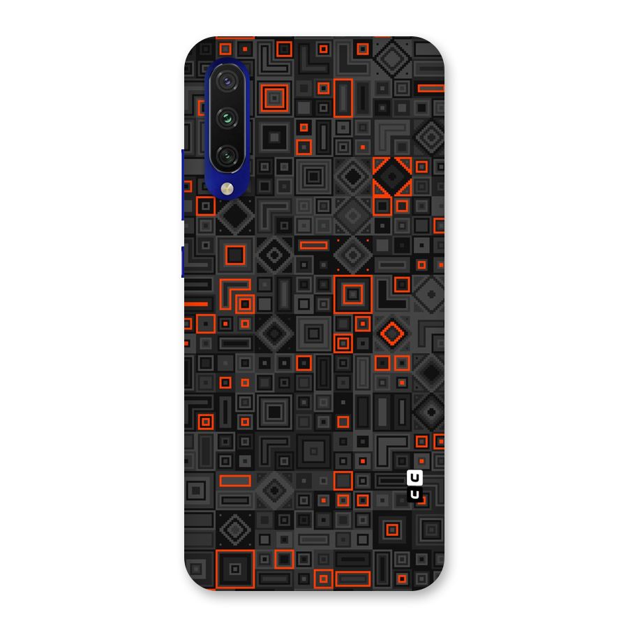 Orange Shapes Abstract Back Case for Mi A3